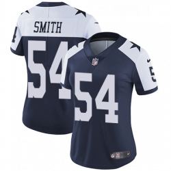 Womens Nike Dallas Cowboys 54 Jaylon Smith Navy Blue Throwback Alternate Vapor Untouchable Limited Player NFL Jersey