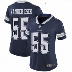 Womens Nike Dallas Cowboys 55 Leighton Vander Esch Navy Blue Team Color Vapor Untouchable Elite Player NFL Jersey