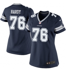 Womens Nike Dallas Cowboys #76 Greg Hardy Elite Navy Blue Team Color NFL Jersey