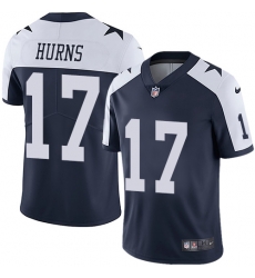 Nike Cowboys #17 Allen Hurns Navy Blue Thanksgiving Youth Stitched NFL Vapor Untouchable Limited Throwback Jersey