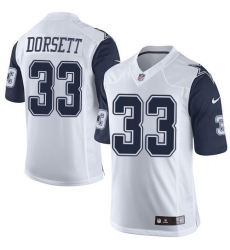 Nike Cowboys #33 Tony Dorsett White Youth Stitched NFL Elite Rush Jersey