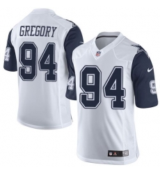 Nike Cowboys #94 Randy Gregory White Youth Stitched NFL Elite Rush Jersey