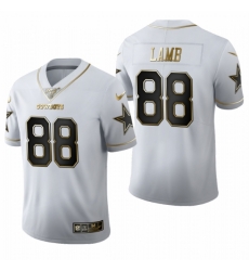 Youth Cowboys 88 Ceedee Lamb White Gold 100th Season Vapor Untouchable Limited Jersey