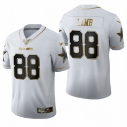 Youth Cowboys 88 Ceedee Lamb White Gold 100th Season Vapor Untouchable Limited Jersey