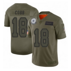 Youth Dallas Cowboys 18 Randall Cobb Limited Camo 2019 Salute to Service Football Jersey