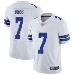 Youth Dallas Cowboys #7 Trevon Diggs 2021 White Vapor Limited Stitched Jersey
