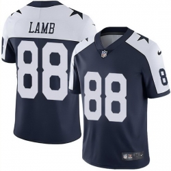 Youth Dallas Cowboys 88 CeeDee Lamb Nike Navy Thanksgiving Stitched NFL Jersey