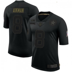 Youth Dallas Cowboys Troy Aikman Black Limited 2020 Salute To Service Jersey