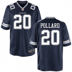 Youth Nike Cowboys #20 Tony Pollard Navy Blue Game Stitched NFL Jersey