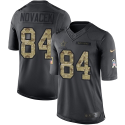 Youth Nike Cowboys #84 Jay Novacek Black 2016 Salute to Service NFL Limited Jersey