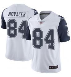 Youth Nike Cowboys #84 Jay Novacek White Vapor Untouchable NFL Elite Jersey