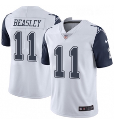 Youth Nike Dallas Cowboys 11 Cole Beasley Limited White Rush Vapor Untouchable NFL Jersey