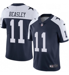 Youth Nike Dallas Cowboys 11 Cole Beasley Navy Blue Throwback Alternate Vapor Untouchable Limited Player NFL Jersey