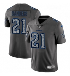 Youth Nike Dallas Cowboys 21 Deion Sanders Gray Static Vapor Untouchable Limited NFL Jersey