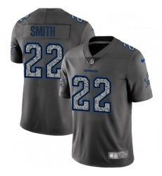 Youth Nike Dallas Cowboys 22 Emmitt Smith Gray Static Vapor Untouchable Limited NFL Jersey