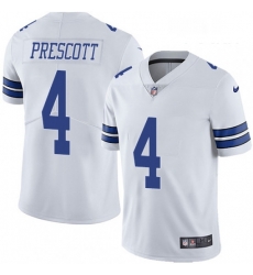 Youth Nike Dallas Cowboys 4 Dak Prescott White Vapor Untouchable Limited Player NFL Jersey