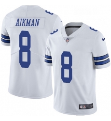Youth Nike Dallas Cowboys 8 Troy Aikman White Vapor Untouchable Limited Player NFL Jersey