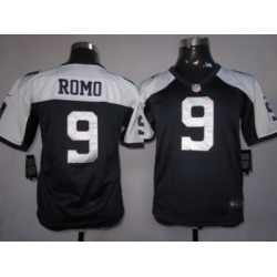 Youth Nike Dallas Cowboys #9 Romo Blue Thankgivings Nike NFL Jerseys