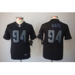 Youth Nike Dallas Cowboys #94 DeMarcus Ware Black Jerseys[Impact Limited]