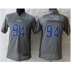 Youth Nike Dallas Cowboys 94 DeMarcus Ware Grey Vapor Elite NFL Jerseys