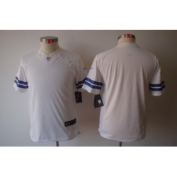 Youth Nike Dallas Cowboys Blank White Color Limited Jerseys