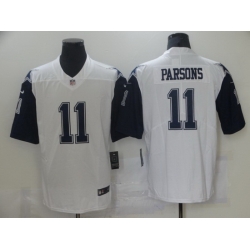 Youth Nike Dallas Cowboys Micah Parsons #11 White Thanksgiven Stitched NFL Jersey