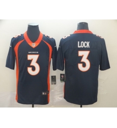 Broncos 3 Drew Lock Navy Vapor Untouchable Limited Jersey