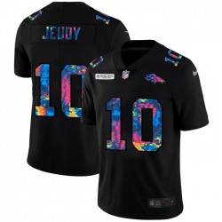 Denver Broncos 10 Jerry Jeudy Men Nike Multi Color Black 2020 NFL Crucial Catch Vapor Untouchable Limited Jersey