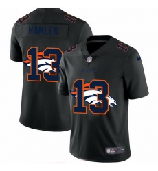 Denver Broncos 13 KJ Hamler Men Nike Team Logo Dual Overlap Limited NFL Jersey Black