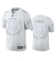 Denver Broncos 18 Peyton Manning Men 27 Nike Platinum NFL MVP Limited Edition Jersey