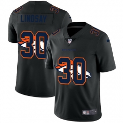 Denver Broncos 30 Phillip Lindsay Men Nike Team Logo Dual Overlap Limited NFL Jersey Black