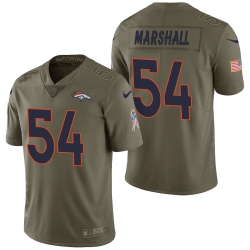 Denver Broncos #54 Brandon Marshall Olive 2017 Salute to Service Limited Jersey