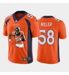 Denver Broncos 58 Von Miller Men Nike Player Signature Moves Vapor Limited NFL Jersey Orange