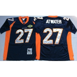 Men Denver Broncos 27 Steve Atwater Navy M&N Throwback Jersey