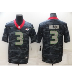 Men Denver Broncos 3 Russell Wilson Camo Limited Stitched jersey