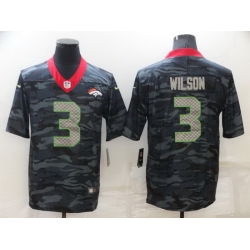 Men Denver Broncos 3 Russell Wilson Camo Limited Stitched jersey