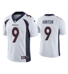 Men Denver Broncos 9 Kendall Hinton White Vapor Untouchable Limited Stitched Jersey