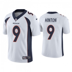 Men Denver Broncos 9 Kendall Hinton White Vapor Untouchable Limited Stitched Jersey