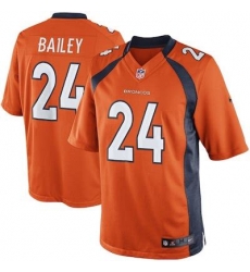 Men Nike Broncos #24 Champ Bailey Orange Elite Jersey