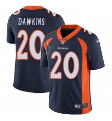 Men Nike Denver Broncos 20 Brian Dawkins Navy Blue Alternate Vapor Untouchable Limited Player NFL Jersey