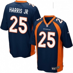 Men Nike Denver Broncos 25 Chris Harris Jr Game Navy Blue Alternate NFL Jersey