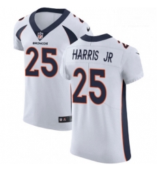 Men Nike Denver Broncos 25 Chris Harris Jr White Vapor Untouchable Elite Player NFL Jersey