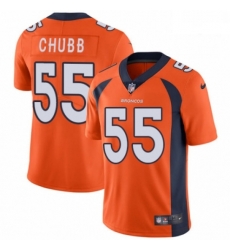 Men Nike Denver Broncos 55 Bradley Chubb Orange Team Color Vapor Untouchable Limited Player NFL Jersey