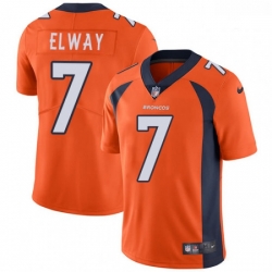 Men Nike Denver Broncos 7 John Elway Orange Team Color Vapor Untouchable Limited Player NFL Jersey