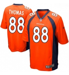 Men Nike Denver Broncos 88 Demaryius Thomas Game Orange Team Color NFL Jersey