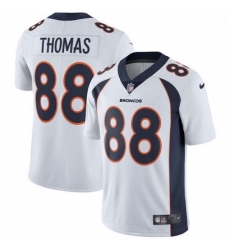 Men Nike Denver Broncos 88 Demaryius Thomas White Vapor Untouchable Limited Player NFL Jersey