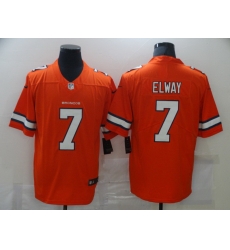 Men Nike Denver Broncos John Elway ７ Orange Rush Vapor Untouchable NFL Jersey