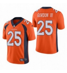 Men Orange Denver Broncos 25 Melvin Gordon III Vapor Untouchable Limited Stitched Jersey