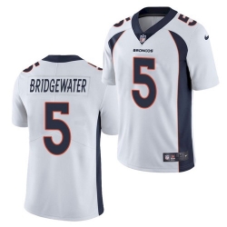 Men's Teddy Bridgewater Denver broncos White Vapor Limited jersey