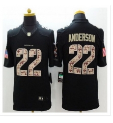 New Denver Broncos #22 C.J. Anderson Black Men Stitched NFL Limited Salute to Service Jersey
